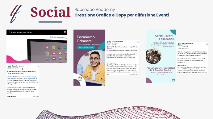 Grafica e Copy Linkedin Rapsodoo Academy
